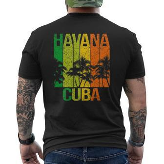Havana Cuba Cuban Beach Caribbean Summer Holidays Mens Back Print T-shirt - Thegiftio UK