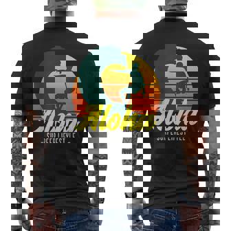 Hawaii Surfing Vacation & Hawaiian Surfer Men's T-shirt Back Print - Thegiftio UK