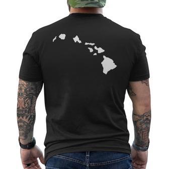 Hawaiian Islands Kanaka Maoli Warrior Men's T-shirt Back Print - Monsterry