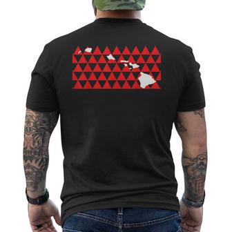 Hawaiian Islands Tribal Shark T Hi Hawaii Men's T-shirt Back Print - Monsterry UK