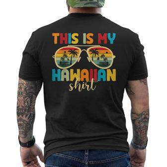 This Is My Hawaiian Summer Vacation Party Hawaii Men's T-shirt Back Print - Thegiftio UK