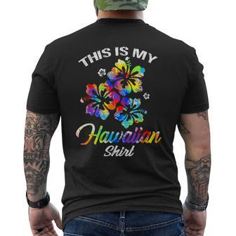 This Is My Hawaiian Tropical Luau Costume Party Wear Men's T-shirt Back Print - Monsterry UK