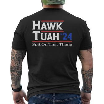 Hawk Tush Spit On That Thang Viral Election Parody Men's T-shirt Back Print - Monsterry DE
