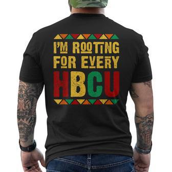 Hbcu African American College Student Black History Pride Men's T-shirt Back Print - Monsterry