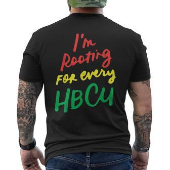 Hbcu Black History Month I'm Rooting For Every Hbcu Mens Back Print T-shirt - Thegiftio UK