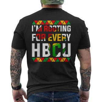 Hbcu Black History Month I'm Rooting For Every Hbcu Women Men's T-shirt Back Print | Mazezy DE