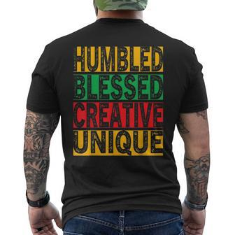 Hbcu Humbled Blessed Creative Unique Cool Hbcu Apparel Men's T-shirt Back Print - Monsterry AU