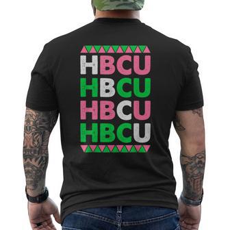 Hbcu Pink And Green Historically Black College University Men's T-shirt Back Print - Monsterry CA