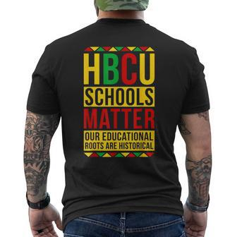 Hbcu School Matter Proud Historical Black College Graduated Men's T-shirt Back Print - Seseable