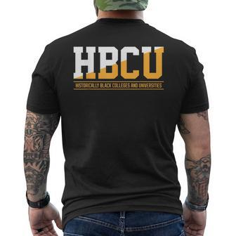 Hbcu Historically Black Colleges And Universities Graduate Men's T-shirt Back Print - Monsterry