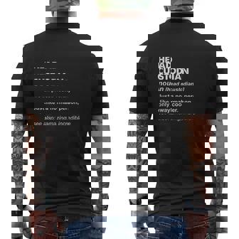 Head Custodian Mens Back Print T-shirt - Thegiftio