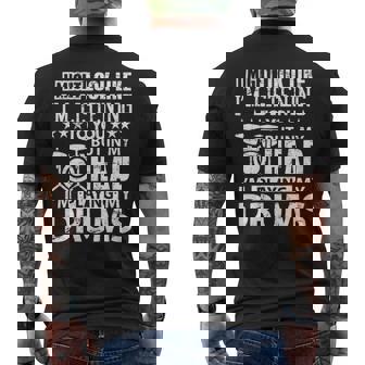 In My Head I'm Playing My Drums For Drummers Men's T-shirt Back Print | Mazezy