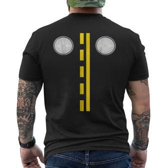 Headlights With Road Markings Halloween Costume Shirt Mens Back Print T-shirt - Thegiftio UK