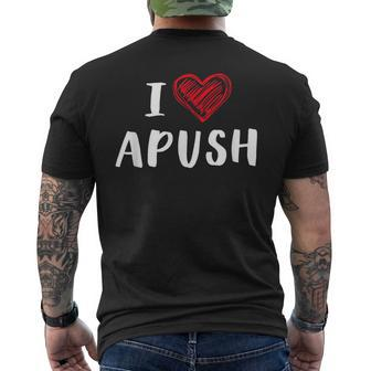 I Heart Apush Exam 2024 Lucky For Students Trendy Men's T-shirt Back Print - Seseable