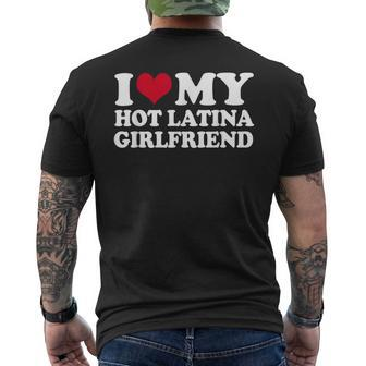 I Heart My Hot Latina Girlfriend Men's T-shirt Back Print - Seseable