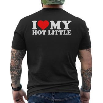 I Heart My Hot Little Love Matching Little Sorority Men's T-shirt Back Print - Seseable