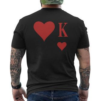 Heart King King Of Hearts K Mens Back Print T-shirt - Thegiftio UK