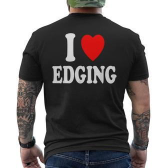 I Heart Love Edging Men's T-shirt Back Print - Seseable