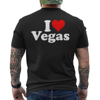 I Heart Love Las Vegas Nevada Men's T-shirt Back Print - Seseable