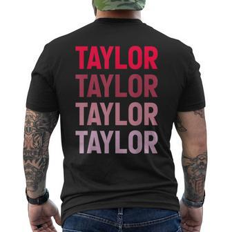 I Heart Taylor First Name I Love Personalized I Love Taylor Men's T-shirt Back Print - Thegiftio UK