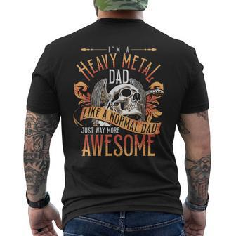 Heavy Metal Cooler Dad Punk Rock Music Lover Men's T-shirt Back Print - Monsterry UK