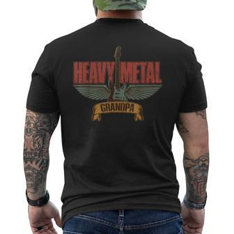 Heavy Metal Grandpa Metalhead Grandfather Men's T-shirt Back Print - Monsterry DE