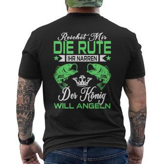 Hecht Mann Carp Fishing Riche Mir Die Rod Ihr Jester T-Shirt mit Rückendruck - Seseable