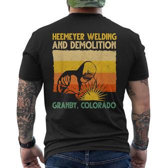 Heemeyer Welding And Demolition Grandby Colorado Men's T-shirt Back Print - Monsterry