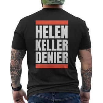Helen Keller Denier Meme Women Men's T-shirt Back Print | Mazezy