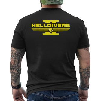 Hell Of Divers Helldiving Men's T-shirt Back Print | Mazezy
