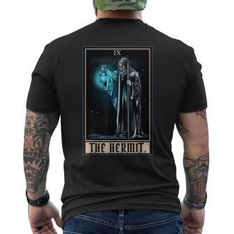 The Hermit Tarot Card Gothic Halloween Grim Reaper Mens Back Print T-shirt - Thegiftio UK