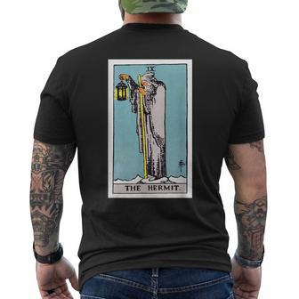 Hermit Tarot Oracle Fashion Card Deck Streetwear Men's T-shirt Back Print - Monsterry AU