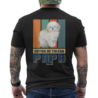 Herren Coton De Tuléar Hundebesitzer Papa Coton De Tulear T-Shirt mit Rückendruck - Geschenkecke