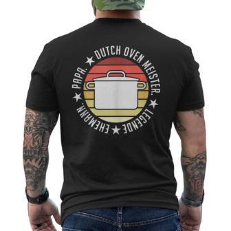 Herren Dopfen Papa Dutch Oven Ehemann Grillen T-Shirt mit Rückendruck - Geschenkecke