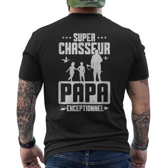 Herren Humor Geschenk Super Jäger Papa Außergewöhnlich Jagdater T-Shirt mit Rückendruck - Geschenkecke