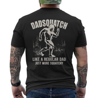 Herren Papa Sasquatch Dadsquatch Bigfoot Wie Ein Normaler Papa Squatchy T-Shirt mit Rückendruck - Geschenkecke