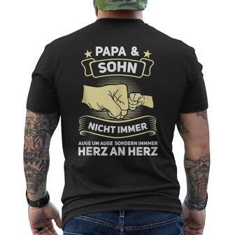 Herren Papa Sohn Familie T-Shirt mit Rückendruck - Geschenkecke