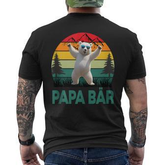 Herrenatertagsgeschenk Papa Bäratertagater & Opa Geschenk T-Shirt mit Rückendruck - Geschenkecke