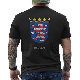 Hessen German Coat Of Arm Germany Deutsch Mens Back Print T-shirt - Thegiftio UK