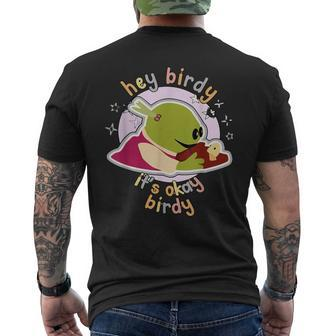 Hey Birdy It's Okay Bird Wonderful Girl Men's T-shirt Back Print | Seseable UK