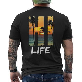 Hi Life Aloha Hawaii Beach Men's T-shirt Back Print - Monsterry UK