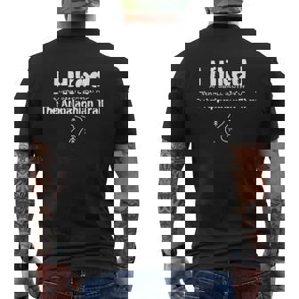 I Hiked A Very Small Section Of The Appalachian Trail Mens Back Print T-shirt - Thegiftio