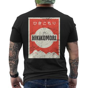 Hikikomori Vintage Style Japanese Anime Men's T-shirt Back Print - Monsterry