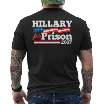 Hillary Clinton For Prison 2017 Political Men's T-shirt Back Print - Monsterry DE
