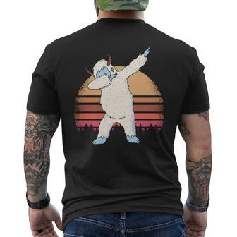 Himalayan Yeti Doing The Dab Dance Graphic Men's T-shirt Back Print - Monsterry AU