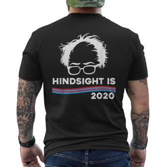 Hindsight Is 2020 Bernie Sanders 2020 Men's T-shirt Back Print - Monsterry