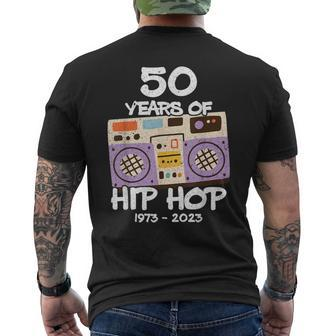 Hip Hop 50Th Anniversary 50 Years Of Hip Hop Men's T-shirt Back Print - Thegiftio UK
