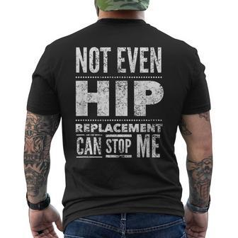 Hip Replacement Post Surgery Gag Get Well Soon Men's T-shirt Back Print - Monsterry