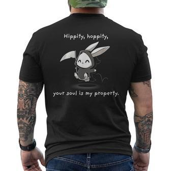 Hippity Hoppity Your Soul Is My Property Men's T-shirt Back Print - Seseable