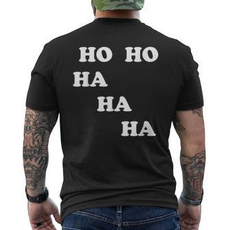 Ho Ho Ha Ha Ha Laughter Yoga Students Teachers Men's T-shirt Back Print - Monsterry AU